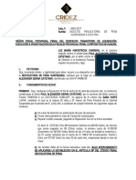 Revocatoria de Pena Suspendida A Efectiva Maria Hinostrosa