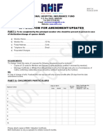 NHIF 26 Amendment Form