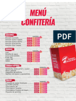 Menu Confiteria