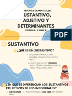 Sustantivo, Determinante y Adjetivo