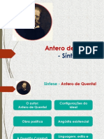 Antero de Quental - Sistematização