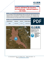 Reporte Preliminar #014 Nevada Cojata Huancane