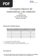 Cap 2. Conceptos Matematicos y de Medicion