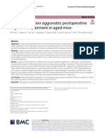 Tregs Dysfunction Aggravates Postoperative Cognitive Impairment in Aged Mice