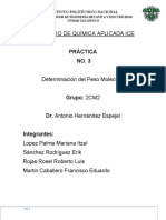 Práctica No. 3 Química Aplicada