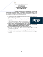 Instrumento de Evaluación Olimpiada 6° Reforma