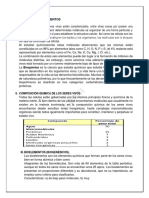 Capitulo Iii: Bioelementos I. INTRODUCCIÓN: Los Seres Vivos Están Caracterizados, Entre Otras Cosas Por Poseer Una