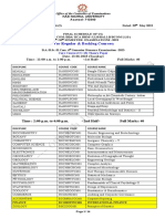 FINAL SCHEDULE OF UG 6th 8th 10th SEMESTER EXAMINATIONS - 2023