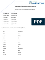 Atividade Gramática - Ortografia