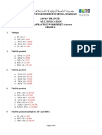 Multiplication Extra Practice Worksheet Answers