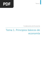 Tema 1. Principios Básicos de Economía