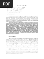 Administración Científica - Relatoria 1