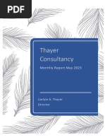 Thayer Consultancy Monthly Report May 2023