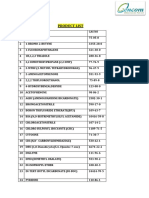 Brochure Product List