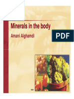 Minerals in The Body