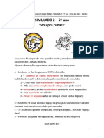 Simulado 2 - Vou Pra Cima - Normal Sem Gabarito Matemática