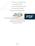 (MFE) Contrôle de Gestion Cas Maroc Télécom