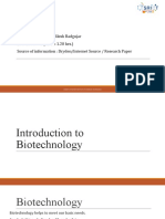 BioTechnology - Dr. Nilesh Badgujar