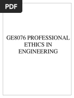 Ge8076 Professional Ethics