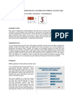 CONFIDENCE IN DEMOCRATIC GOVERNANCE INDEX WAVE 3 - Summary Findings and Overview - CPA SI - 08.08.2022