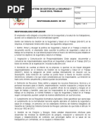 Responsabilidades de SST