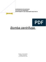 Bomba Centrífuga.: Universidad de Santiago Facultad de Ingeniería Departamento de Ingeniería Mecánica