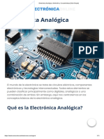 Electrónica Analógica - Definición y Características (Guía Simple)