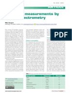 Traceable Measurements by Atomic Spectrometry