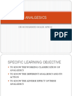 Analgesics: DR Mohammed Malik Afroz