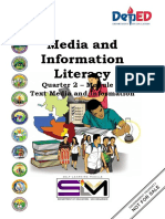 mEDIA INFORMATION LITERACY 01 OF 05