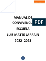 Reglamento de Convivencia Arturo Matte Larrain