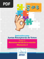 Instructivo Capacitación de Juntas Receptoras de Votos, Módulo V - Guatemala