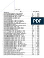 Price List For Posting To Website 2022