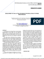 Development of Dual-Lifting Technique For Installation of Topside Mega-Modules