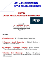 Unit 4 Laser and Advances in Metrology