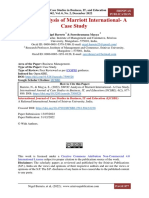 SWOC Analysis of Marriott International - A Case ST