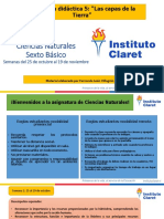 Ciencias 6° Básico Las Capas de La Tierra 25 de Octubre Al 19 de Noviembre 2021