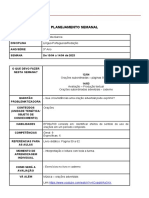 PLANEJAMENTO SEMANAL - 9º Ano - 1004 A 2104