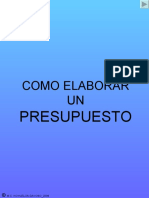 Como Elaborar Un Presupuesto