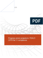 Progress Zenon Projects To FDA 21 CFR Part 11 Compliance