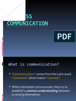 Business Communication Overview