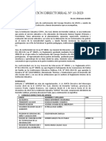 Resolución Directorral N