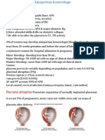 Antepartum Hemorrhage