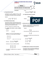 Aritmética Operaciones Basicas Con Fracciones S - 2