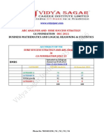 VIDYA SAGAR ABC Analysis For CA Foundation BMRS For Dec 2021