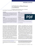 DASH Diet Score and Distribution of Blood Pressure in Middle-Aged Men and Women