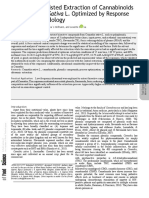 Ultrasound-Assisted Extraction of Cannabinoids From Cannabis Sativa L. Optimized by Response Surface Methodology