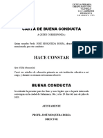 Carta de Buena Conducta