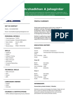 Arshadkhan A Jahagirdar: Profile Summary