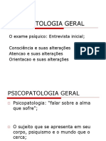 Slides Psicopatologia Geral e Descritiva